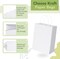 100 Pack White Gift Bags 8x4.25x10.5 Inch Kraft Paper Bags with Handles Bulk Craft Bag Medium Size for Wending Birthday Party Favor Retail Merchandise Bag